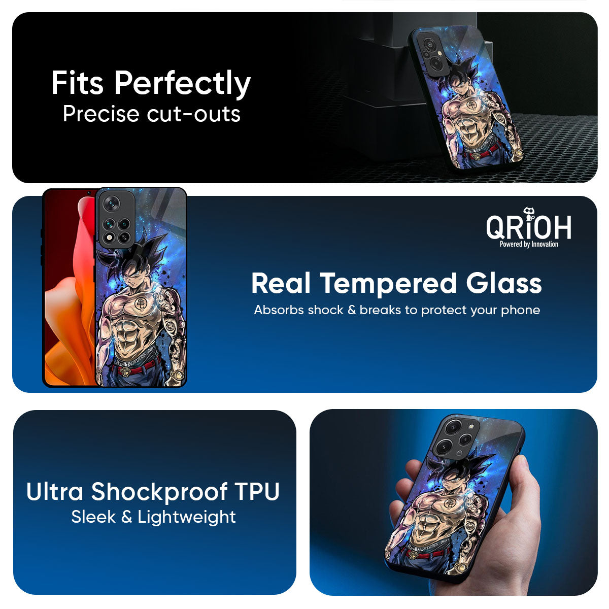 Branded Anime Glass Case for Mi 15 5G