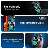 Tropical Leaves & Pink Flowers Glass Case for Redmi Note 15 Pro 5G