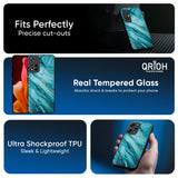 Ocean Marble Glass Case for Redmi Note 15 Pro 5G