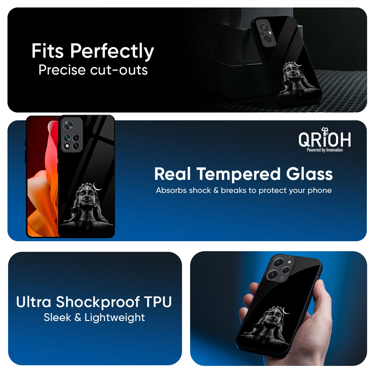 Adiyogi Glass Case for Mi 15 5G