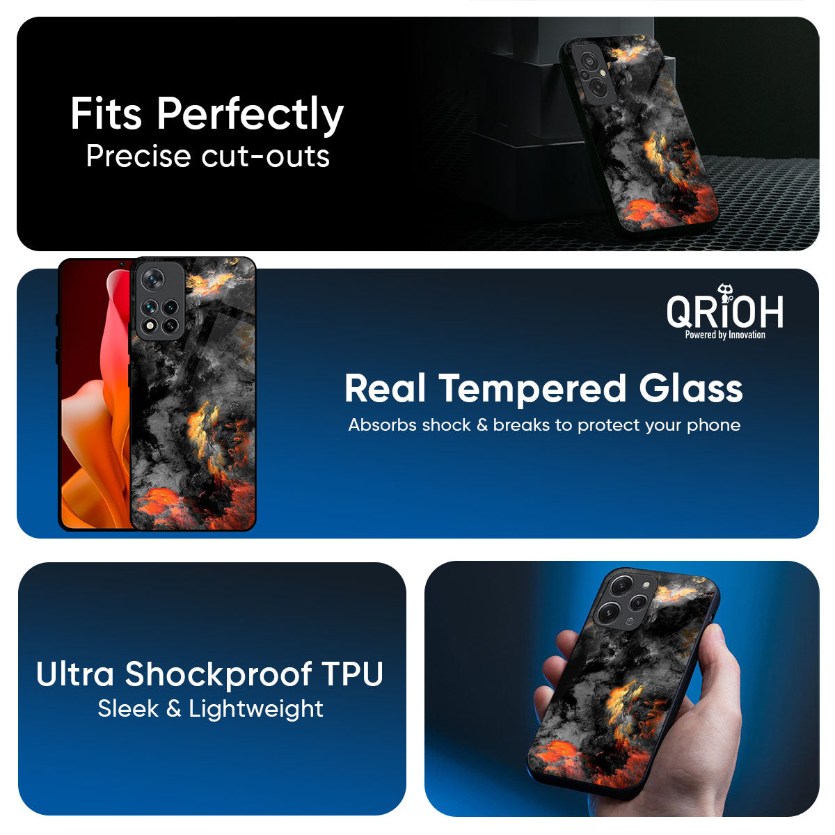 Lava Explode Glass Case for Mi 15 5G