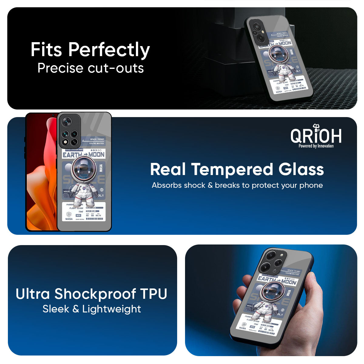 Space Flight Pass Glass Case for Mi 14 Ultra 5G