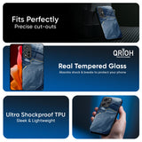 Deep Ocean Marble Glass Case for Realme P3 5G
