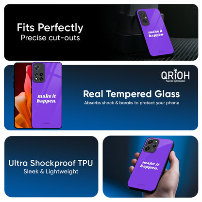 Make it Happen Glass Case for Mi 15 5G