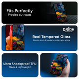 Multicolor Oil Painting Glass Case for Realme P3 5G