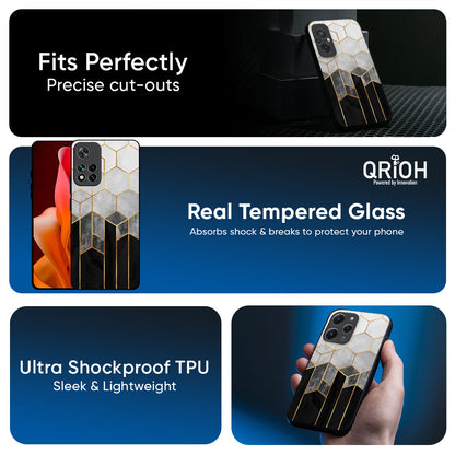 Tricolor Pattern Glass Case for Redmi 15 5G