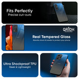 Blue Grey Ombre Glass Case for Mi 15 5G
