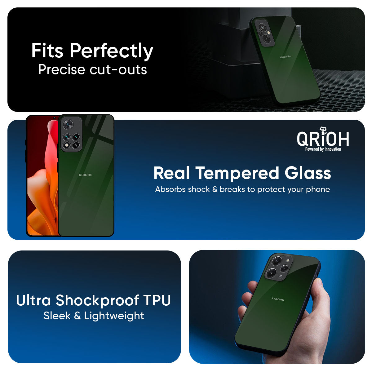 Deep Forest Glass Case for Redmi note 15 Pro +