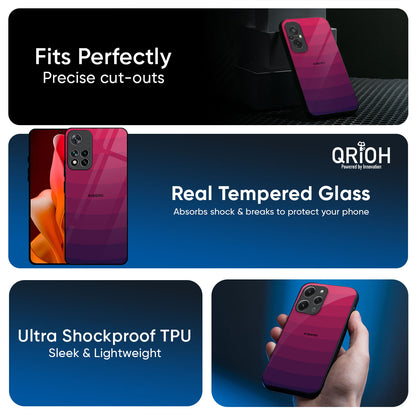 Wavy Pink Pattern Glass Case for Mi 14 Ultra 5G