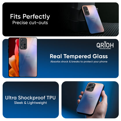 Blue Mauve Gradient Glass Case for Xiaomi 17 5G