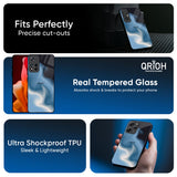 Blue Waves Glass Case for Redmi 15 5G