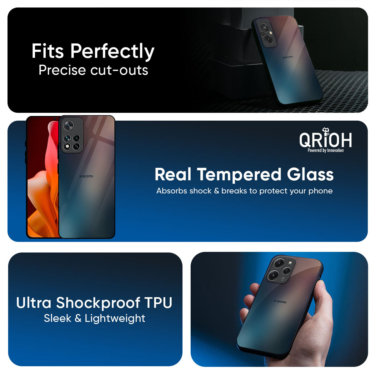 Dust Strom Glass Case for Mi 15 5G