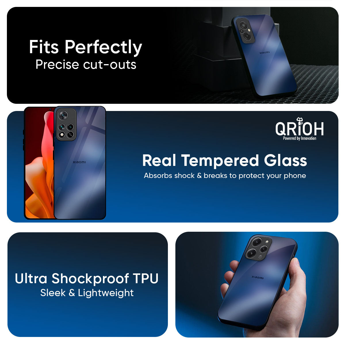 Dark Sea Glass Case for Redmi note 15 Pro +