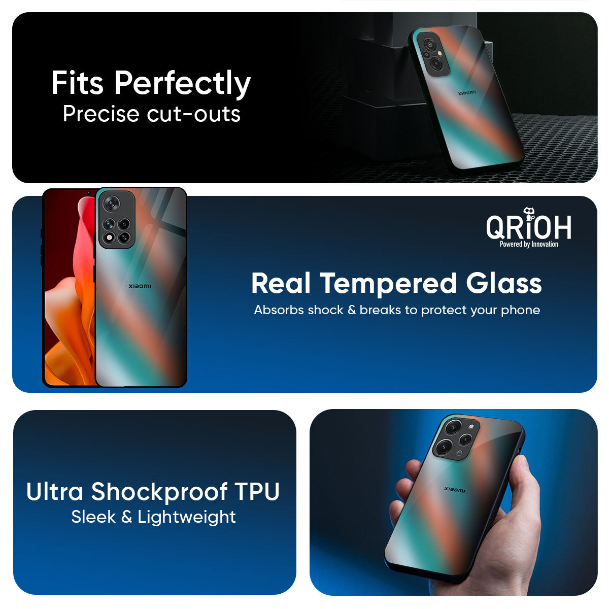 Melted Emerald Glass Case for Mi 14 Ultra 5G