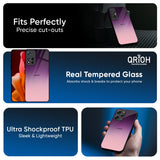 Purple Gradient Glass case for Mi 15 5G