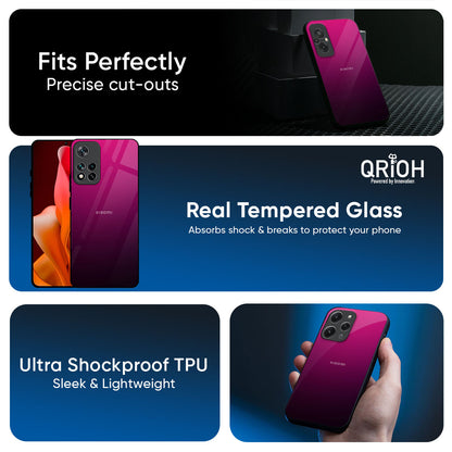Purple Ombre Pattern Glass Case for Xiaomi 17T 5G