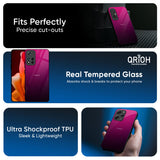 Purple Ombre Pattern Glass Case for Mi 15 5G