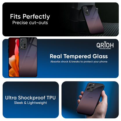Grey Ombre Glass Case for Redmi Note 15 Pro 5G