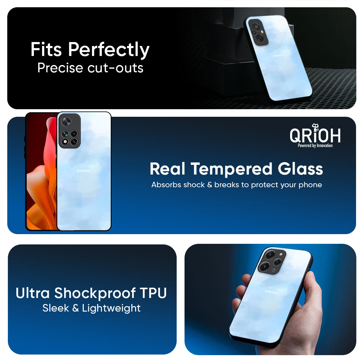 Bright Sky Glass Case for Redmi note 15 Pro +