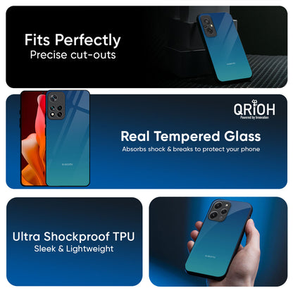 Celestial Blue Glass Case For Redmi Note 15 Pro 5G