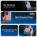 Blue & Pink Ombre Glass case for Mi 15 5G