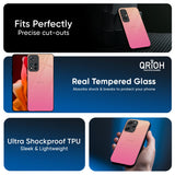 Pastel Pink Gradient Glass Case For Mi 15 5G