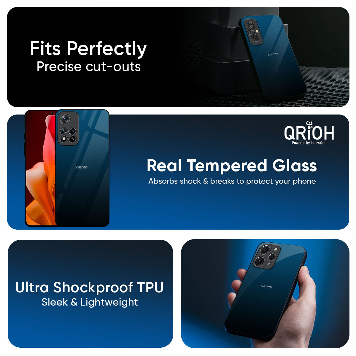 Sailor Blue Glass Case For Redmi Note 15 5G