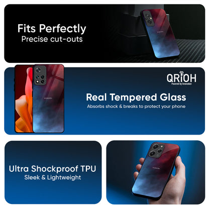 Smokey Watercolor Glass Case for Redmi Note 15 5G