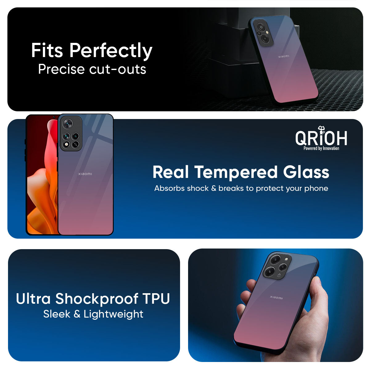Pastel Gradient Glass Case for Xiaomi 17 5G