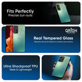 Dusty Green Glass Case for Mi 15 5G