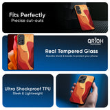 Magma Color Pattern Glass Case for Redmi 15 5G