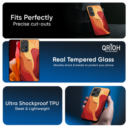 Magma Color Pattern Glass Case for Xiaomi 17 Ultra 5G