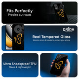 Luxury Fashion Initial Glass Case for Realme GT7 Pro