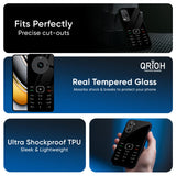 Classic Keypad Pattern Glass Case for Realme 13 Plus 5G
