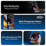 Rose Flower Bunch Art Glass Case for Realme 13 5G