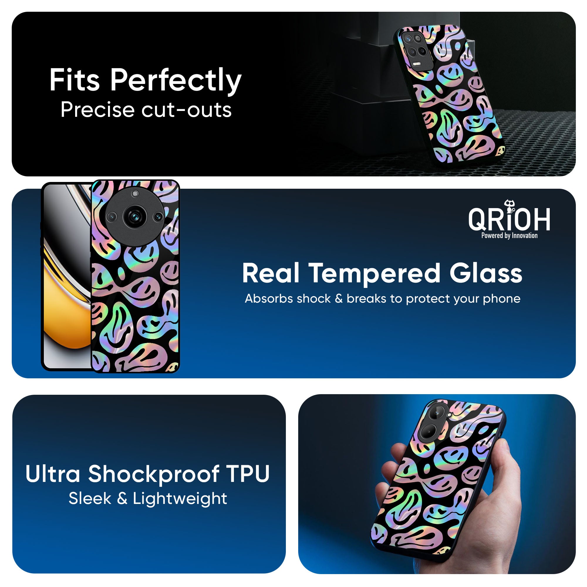 Acid Smile Glass Case for Realme 13 5G