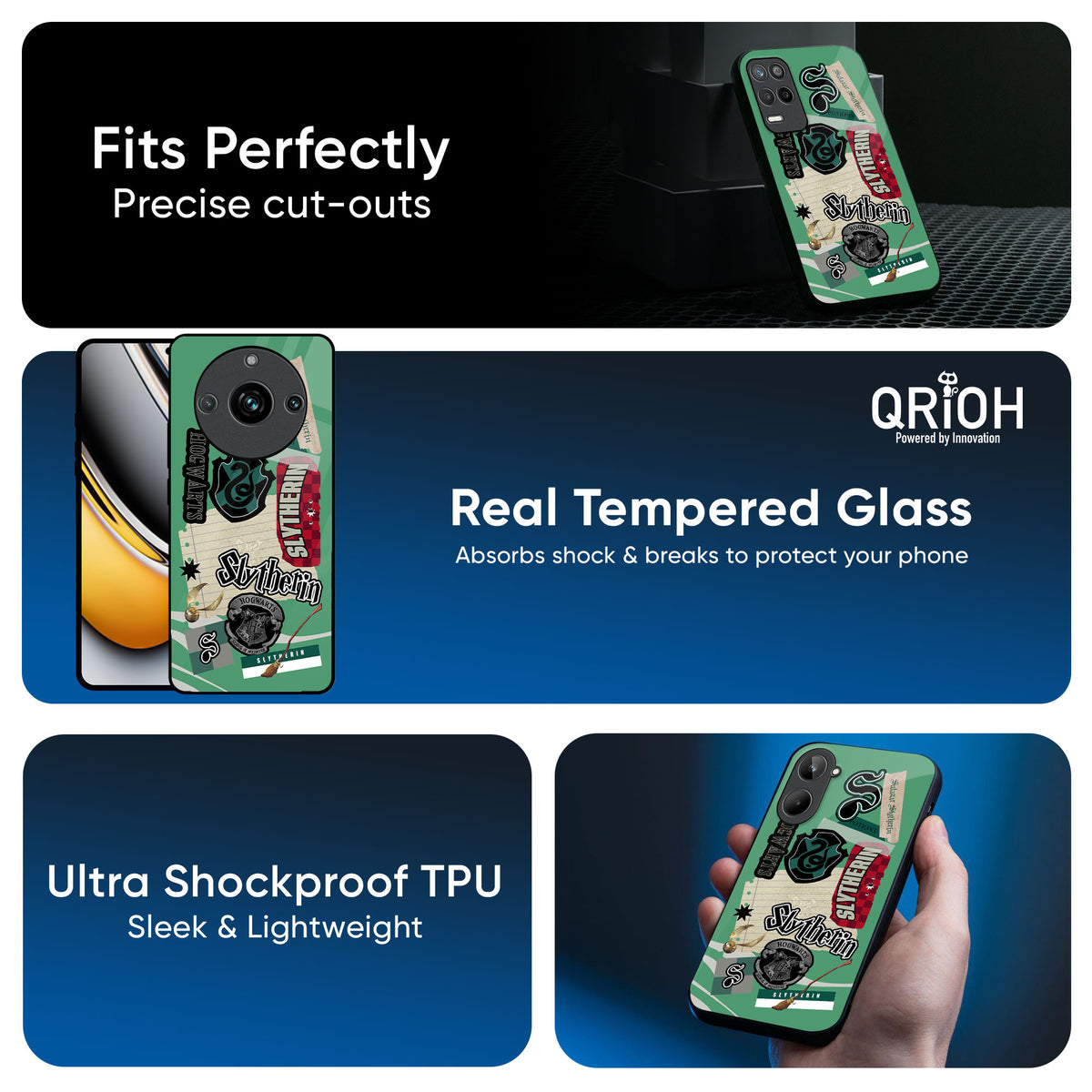 Slytherin Glass Case for Realme 13 Pro Plus 5G