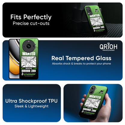 Zoro Wanted Glass Case for Realme 13 5G