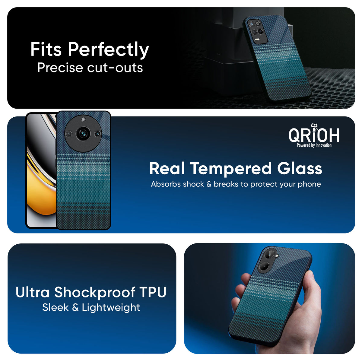 Modern Rug Glass Case for Realme 9i
