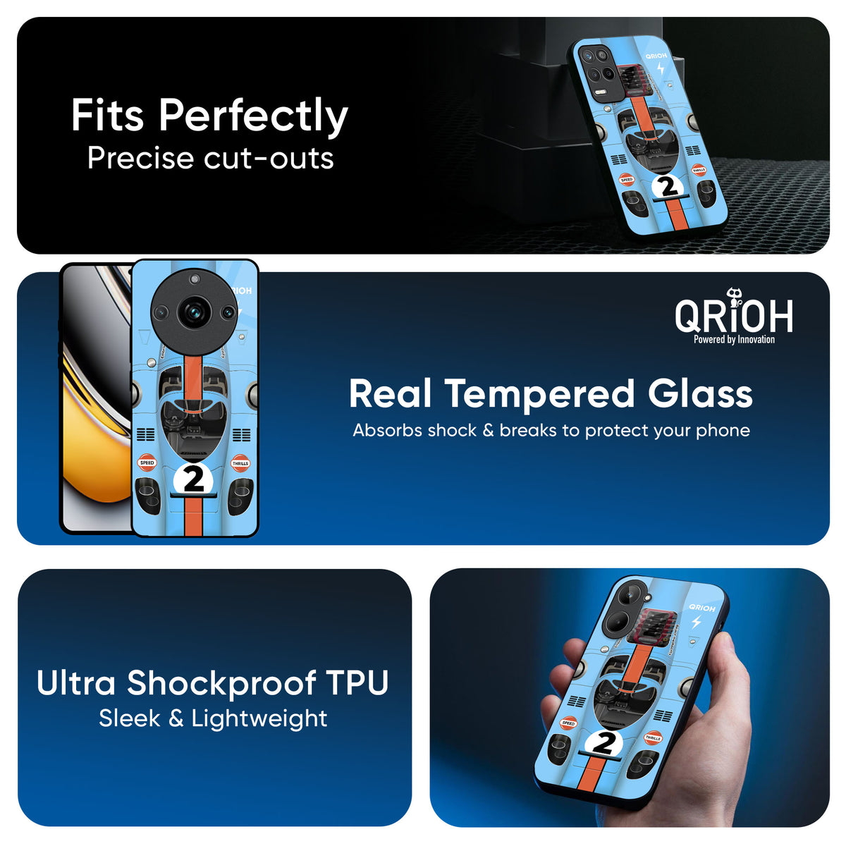 Race Laboratory Glass Case for Realme X7