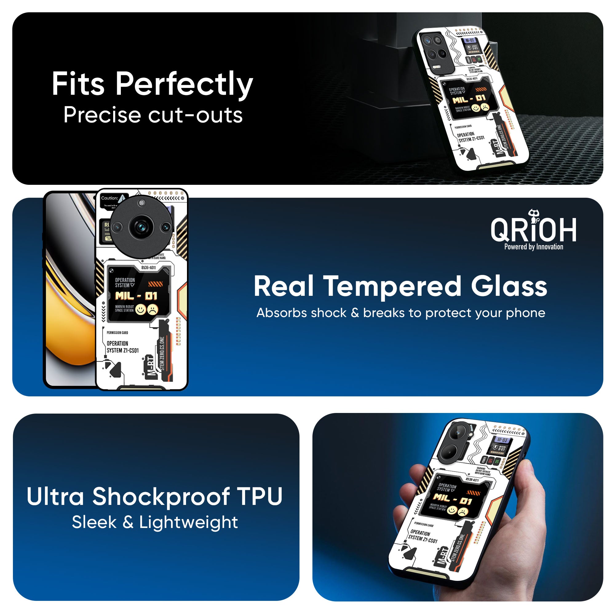 Tech Display Glass Case for Realme 9 Pro 5G