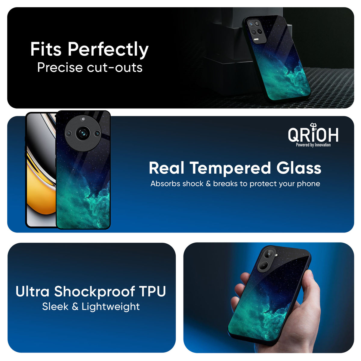Winter Sky Zone Glass Case For Realme 13 5G