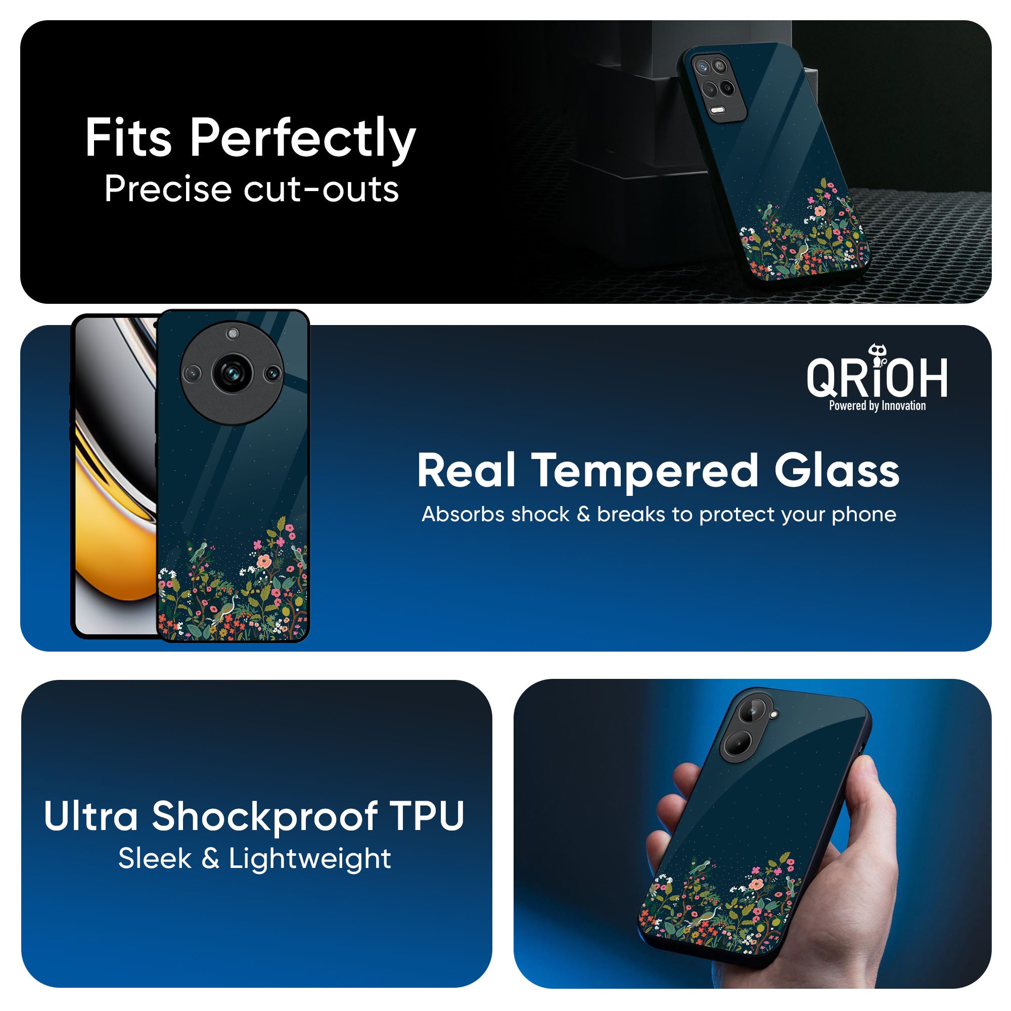 Small Garden Glass Case For Realme 13 5G