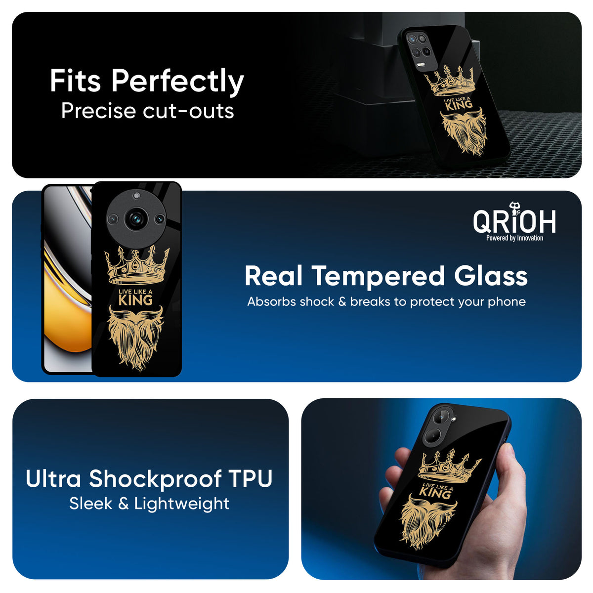 King Life Glass Case For Realme 13 5G