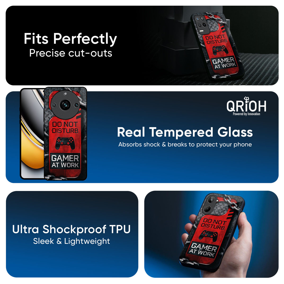Do No Disturb Glass Case For Realme 13 5G