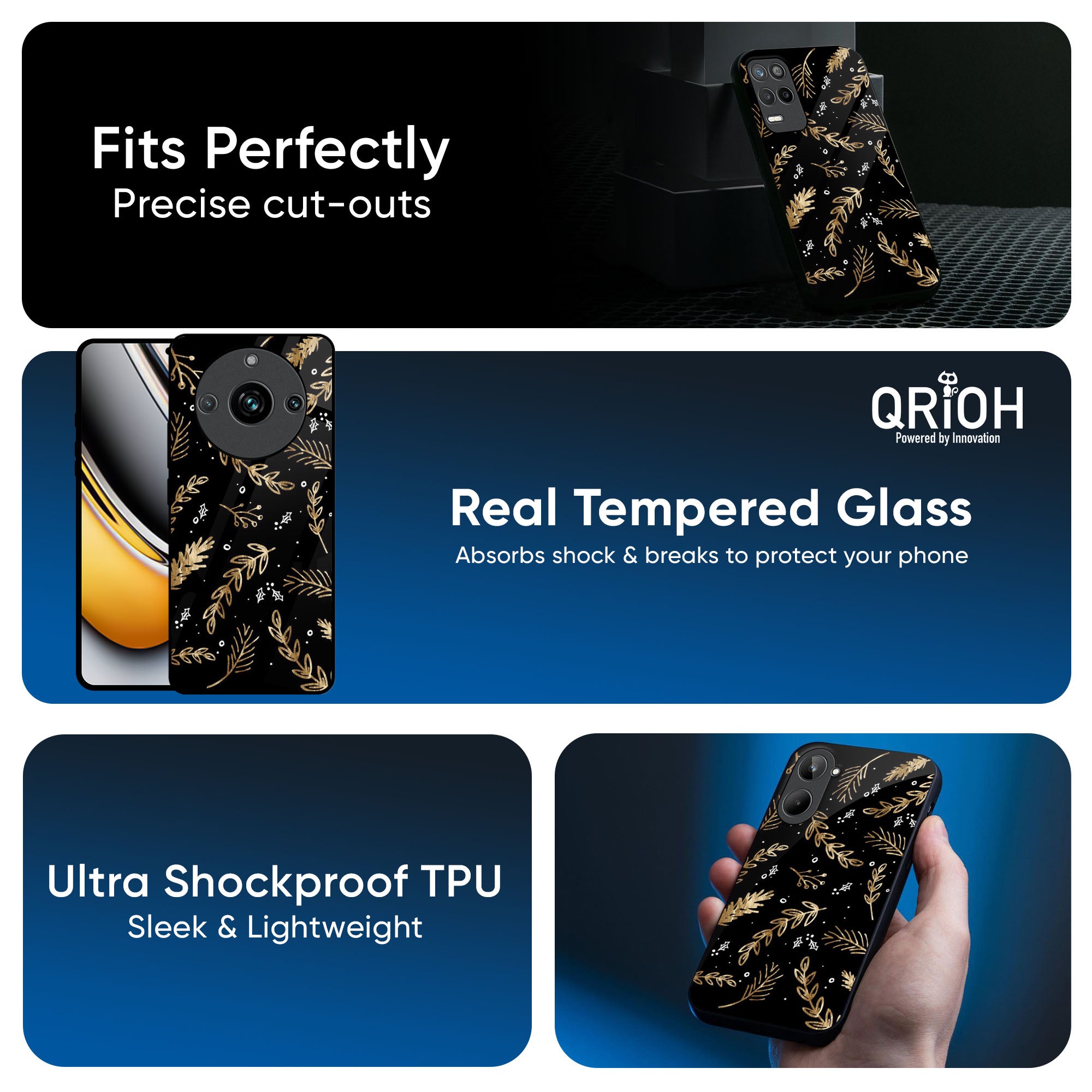 Autumn Leaves Glass Case for Realme 13 5G