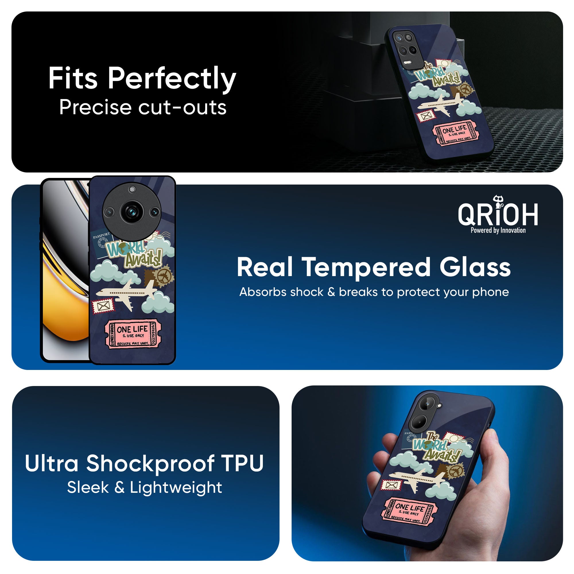 Tour The World Glass Case For Realme 13 5G