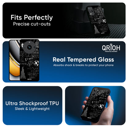 Funny Math Glass Case for Realme 13 Pro Plus 5G
