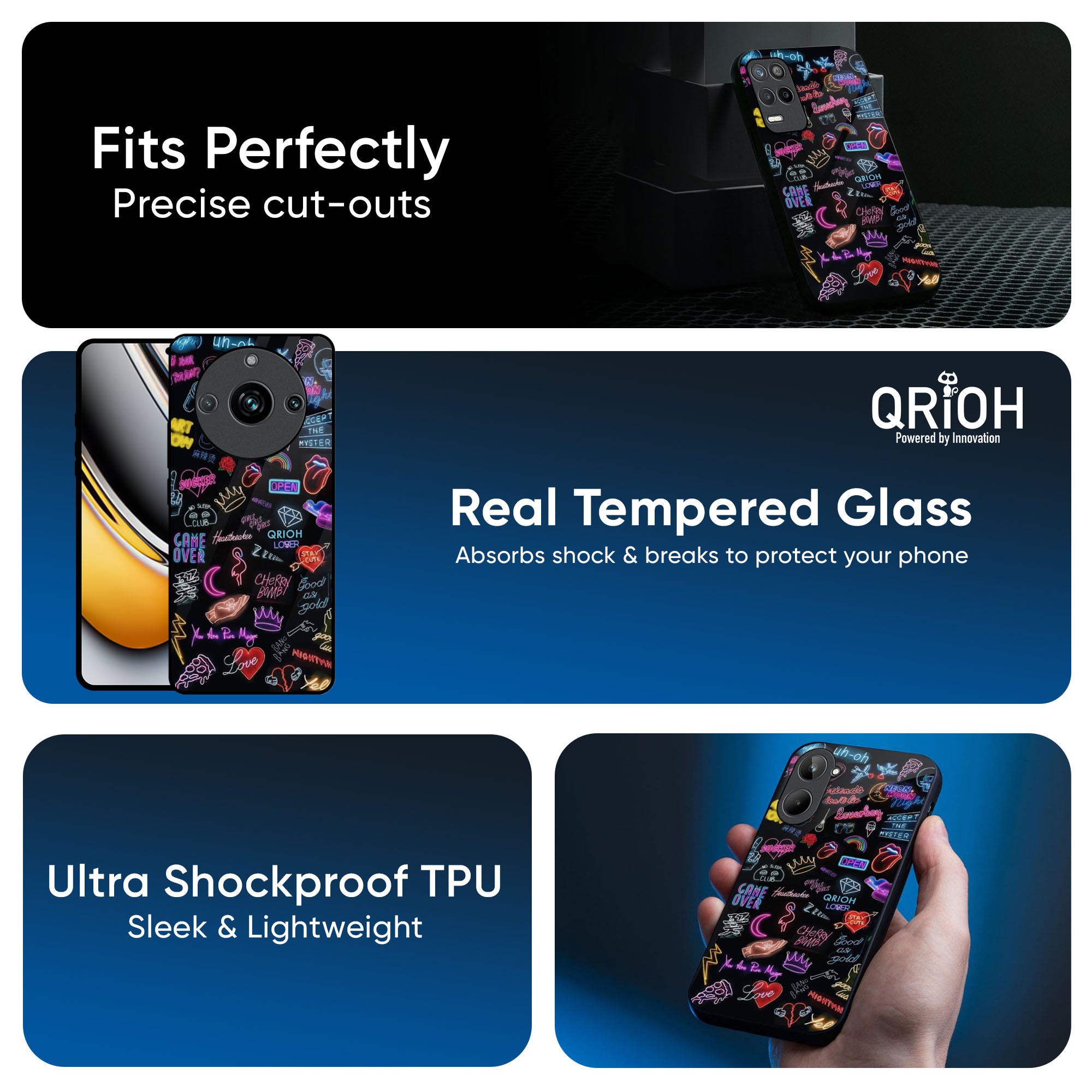 Accept The Mystery Glass Case for Realme 13 Plus 5G