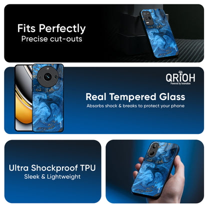 Gold Sprinkle Glass Case for Realme 13 5G